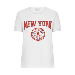 AÉROPOSTALE Tričko 'New York' ohnivá červená / černá / bílá