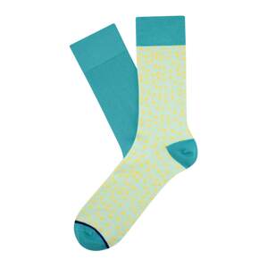 CHEERIO* Ponožky 'Tipsy Dots'  ultramarínová modř / tyrkysová / limone