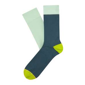 CHEERIO* Ponožky  chladná modrá / mátová / svítivě žlutá