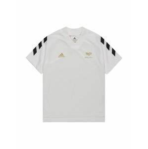 ADIDAS PERFORMANCE Funkční tričko  bílá / černá / zlatá