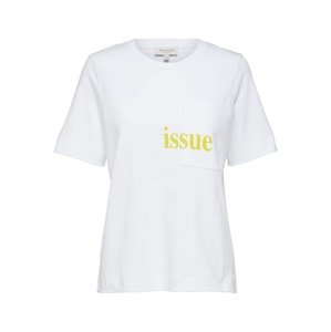 SELECTED FEMME T-Shirt 'STUDIO'  bílá / žlutá
