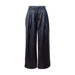 NU-IN Kalhoty se sklady v pase  černá