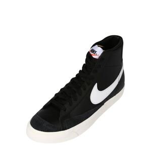 Nike Sportswear Kotníkové tenisky 'Blazer 77' černá / bílá
