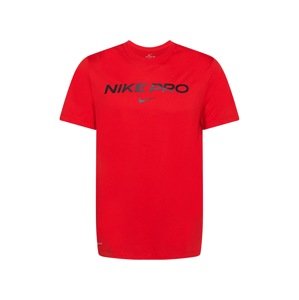 NIKE Funkční tričko  červená / černá