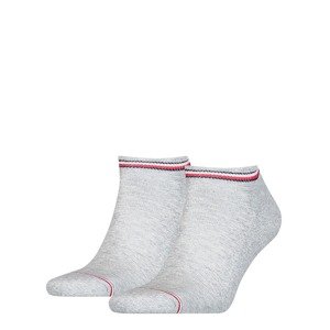 TOMMY HILFIGER Ponožky  šedý melír / červená / námořnická modř