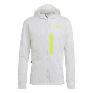 ADIDAS PERFORMANCE Sportovní bunda  bílá / svítivě žlutá