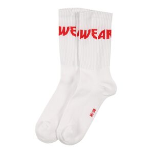 WEARKND Ponožky  červená / bílá