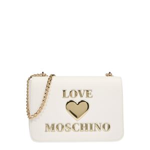 Love Moschino Taška přes rameno  bílá / zlatá