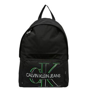 Calvin Klein Jeans Batoh 'Campus'  černá / bílá / kiwi