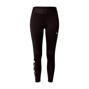 PUMA Sportovní kalhoty 'Modern Sports'  černá / bílá