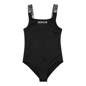 Calvin Klein Swimwear Plavky  černá / bílá
