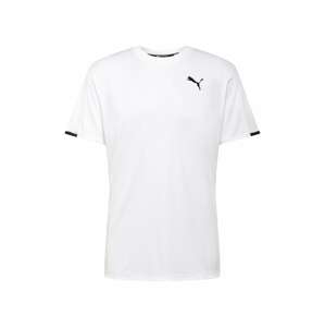 PUMA Funkční tričko  bílá / černá / světle šedá