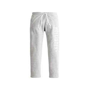 HOLLISTER Kalhoty  šedý melír / bílá