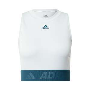 ADIDAS PERFORMANCE Sportovní top  bílá / pastelová modrá