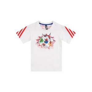 ADIDAS PERFORMANCE Funkční tričko královská modrá / žlutá / limetková / světle červená / bílá