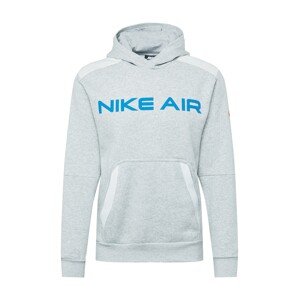 Nike Sportswear Mikina  bílá / nebeská modř / šedá