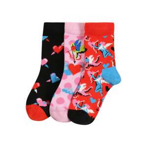Happy Socks Ponožky 'I Love You'  červená / černá / světlemodrá / světle růžová / bílá
