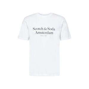 SCOTCH & SODA Tričko  bílá / černá