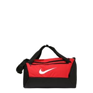 NIKE Sportovní taška 'BRSLA S DUFF - 9.0'  červená / černá / bílá