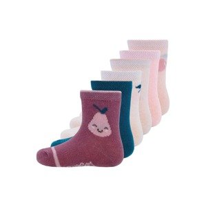 EWERS Ponožky 'Obst'  růžová / eosin / mix barev / tmavě zelená