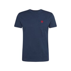 TIMBERLAND Tričko 'Dun-Riv' marine modrá / červená