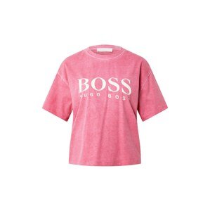 BOSS Casual Tričko 'Evina'  světle růžová / bílá
