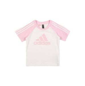 ADIDAS PERFORMANCE Funkční tričko  bílá / světle růžová