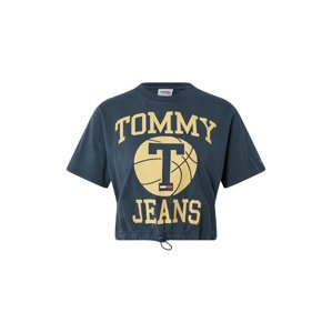 Tommy Jeans T-Shirt  světle žlutá / bílá / červená / chladná modrá