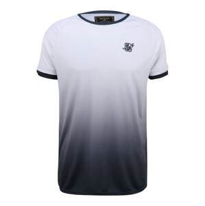 SikSilk Tričko  bílá / námořnická modř