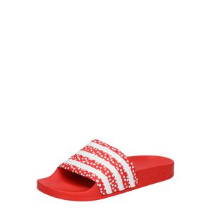 ADIDAS ORIGINALS Pantofle 'Adilette'  bílá / červená
