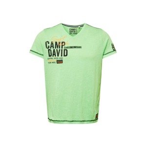 CAMP DAVID Tričko světle zelená