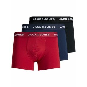 JACK & JONES Boxerky  černá / námořnická modř / červená / bílá