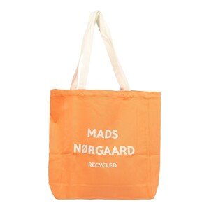 MADS NORGAARD COPENHAGEN Nákupní taška 'Athene'  jasně oranžová / bílá