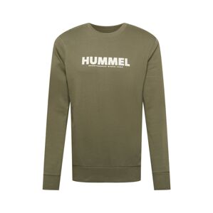 Hummel Sportovní mikina  khaki / bílá