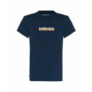 BLUE EFFECT Tričko 'Supervision'  marine modrá / bílá / oranžová
