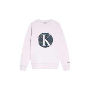 Calvin Klein Jeans Mikina  růžová / tmavě modrá