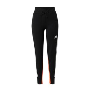 ADIDAS PERFORMANCE Sportovní kalhoty  černá / bílá / oranžová