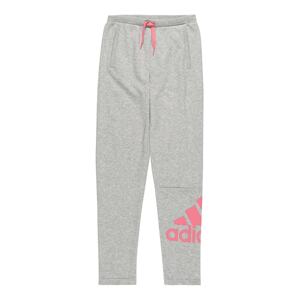 ADIDAS PERFORMANCE Sportovní kalhoty  šedá / pink