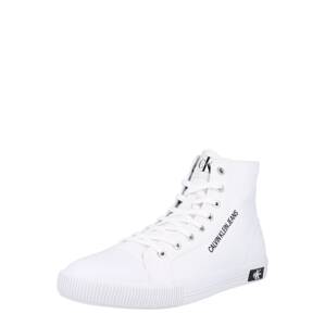 Calvin Klein Jeans Kotníkové tenisky  bílá / černá