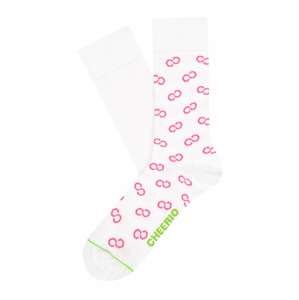 CHEERIO* Ponožky 'INFINITY'  bílá / pink