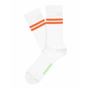 CHEERIO* Ponožky 'TENNIS TYPE'  oranžová / bílá