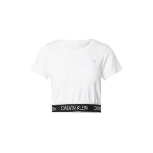 Calvin Klein Performance Funkční tričko  bílá / černá