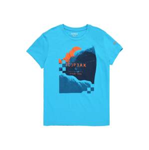 ICEPEAK Funkční tričko 'KERENS'  aqua modrá / námořnická modř / oranžová