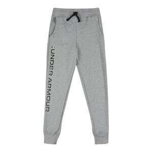 UNDER ARMOUR Sportovní kalhoty 'Rival'  šedý melír / černá / bílá