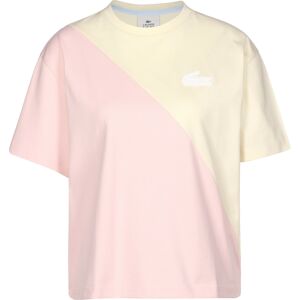 Lacoste LIVE Tričko  pastelově růžová / pastelově žlutá / bílá