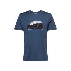 ICEBREAKER Funkční tričko  tmavě modrá / ultramarínová modř / bílá