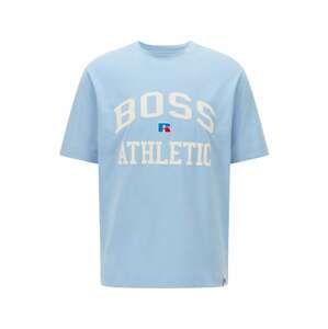 BOSS Casual Tričko 'Russell Athletic'  světlemodrá / bílá / modrá