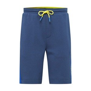 BOSS ATHLEISURE Kalhoty 'Headlo 1'  námořnická modř / modrá / žlutá