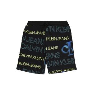 Calvin Klein Jeans Kalhoty  černá / žlutá / modrá