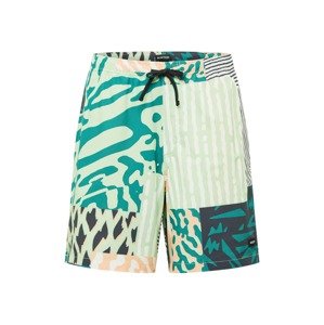BURTON Outdoorové kalhoty 'CREEKSIDE'  pastelově zelená / nefritová / bílá / pastelově oranžová / námořnická modř